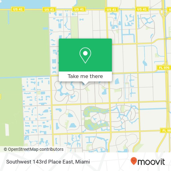 Southwest 143rd Place East map