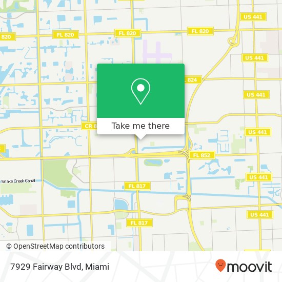 7929 Fairway Blvd map