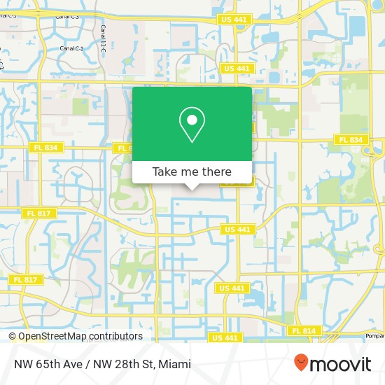 NW 65th Ave / NW 28th St map