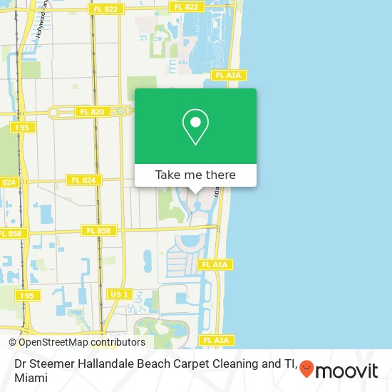 Dr Steemer Hallandale Beach Carpet Cleaning and TI map