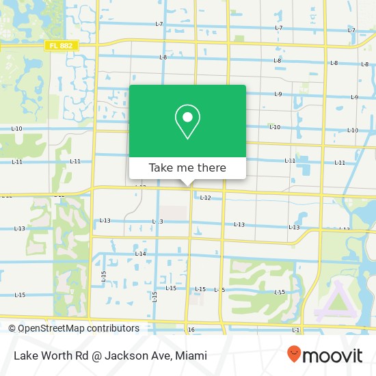 Mapa de Lake Worth Rd @ Jackson Ave