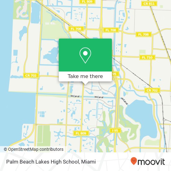 Palm Beach Lakes High School map