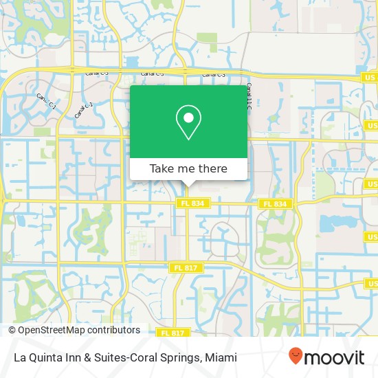 Mapa de La Quinta Inn & Suites-Coral Springs