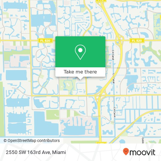 2550 SW 163rd Ave map