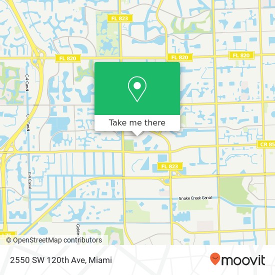 2550 SW 120th Ave map