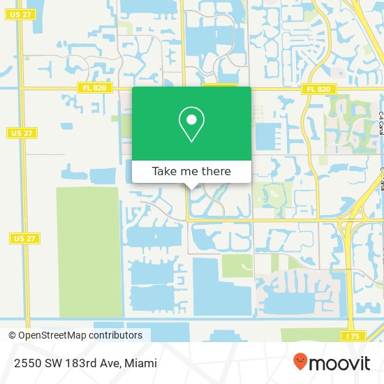 2550 SW 183rd Ave map