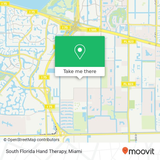 South Florida Hand Therapy map