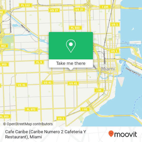 Cafe Caribe (Caribe Numero 2 Cafeteria Y Restaurant) map