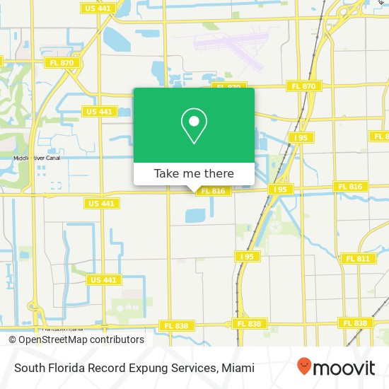 South Florida Record Expung Services map