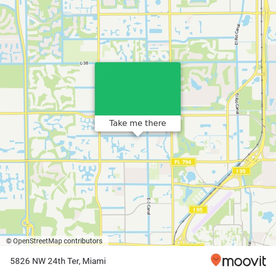 5826 NW 24th Ter map