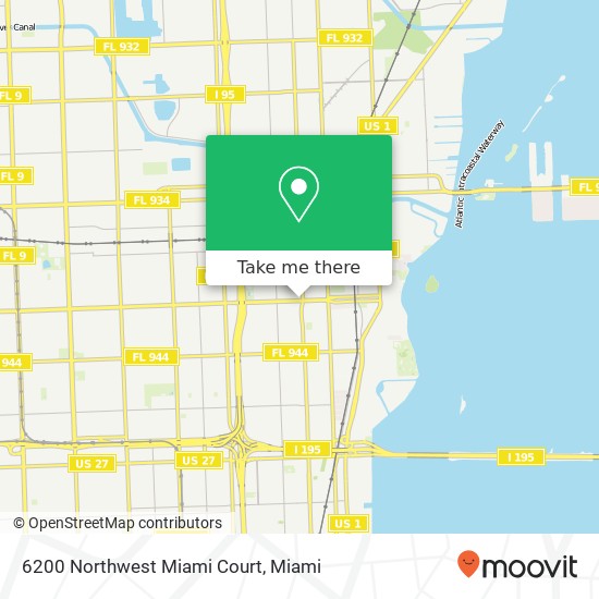 Mapa de 6200 Northwest Miami Court