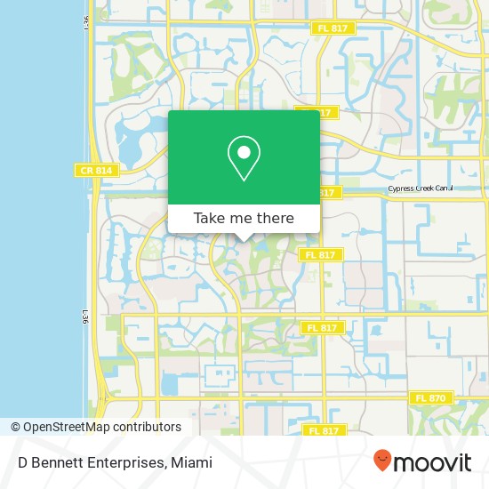 D Bennett Enterprises map