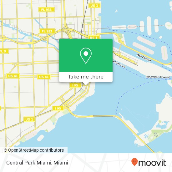 Central Park Miami map