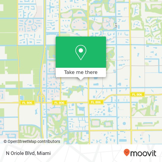 N Oriole Blvd map