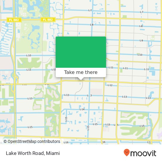 Lake Worth Road map