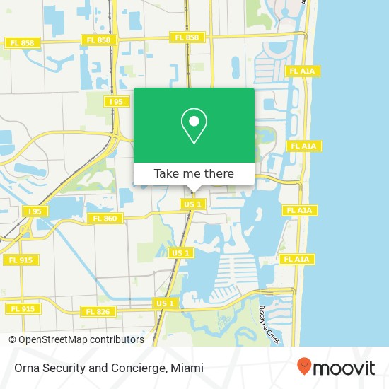 Orna Security and Concierge map