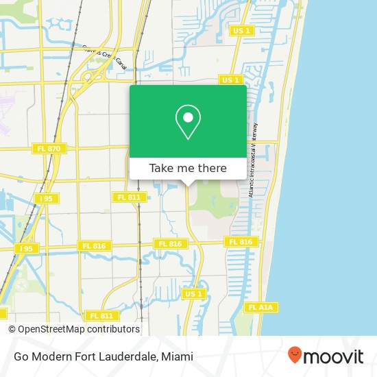Go Modern Fort Lauderdale map