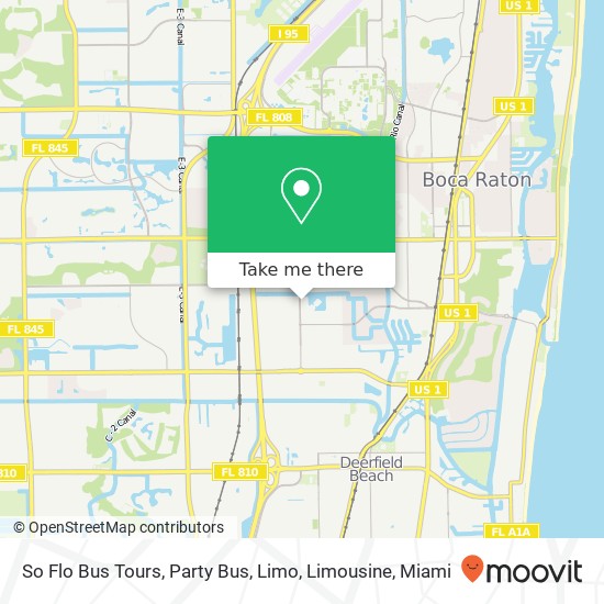 So Flo Bus Tours, Party Bus, Limo, Limousine map