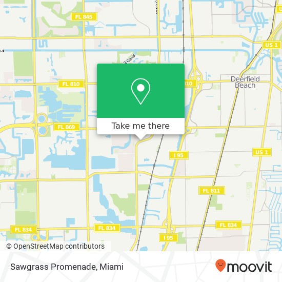 Mapa de Sawgrass Promenade