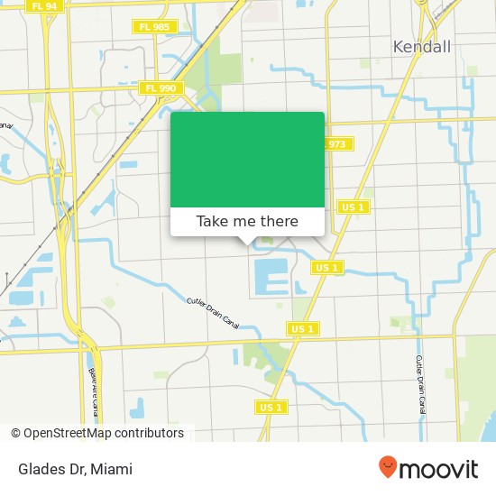 Glades Dr map