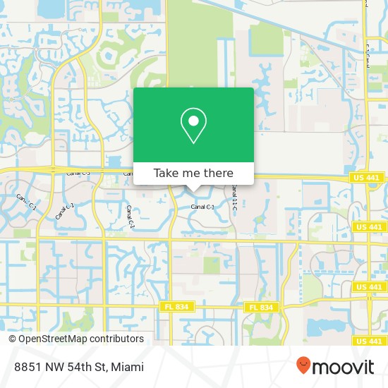 8851 NW 54th St map