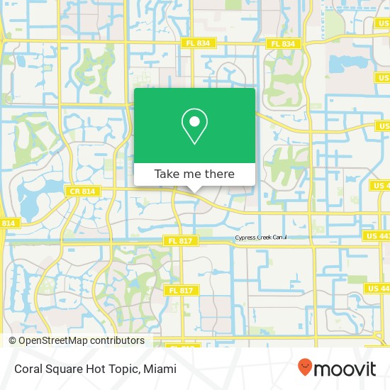 Mapa de Coral Square Hot Topic