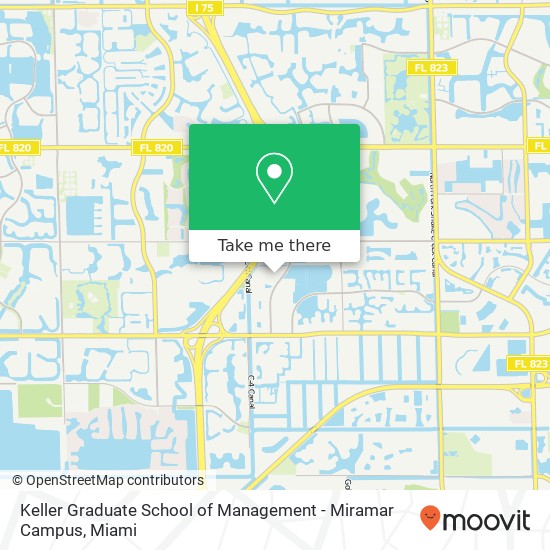 Mapa de Keller Graduate School of Management - Miramar Campus