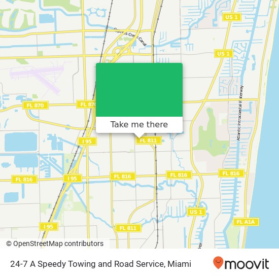 Mapa de 24-7 A Speedy Towing and Road Service