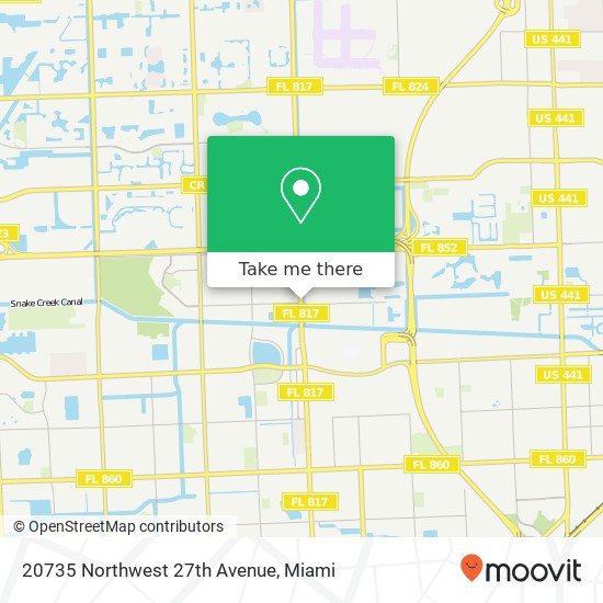20735 Northwest 27th Avenue map