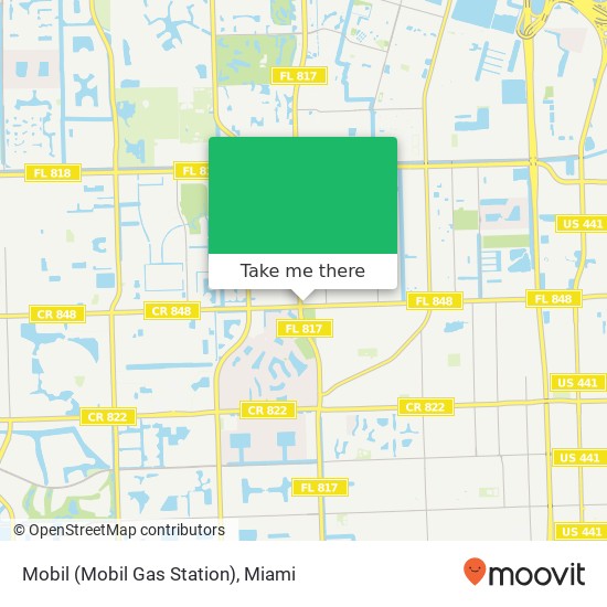 Mapa de Mobil (Mobil Gas Station)