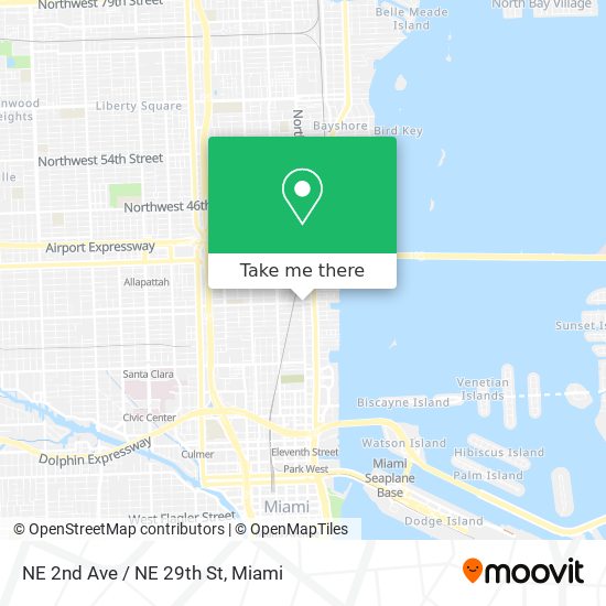 NE 2nd Ave / NE 29th St map