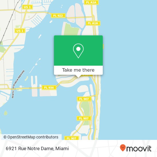 Mapa de 6921 Rue Notre Dame