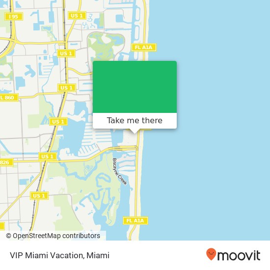 Mapa de VIP Miami Vacation