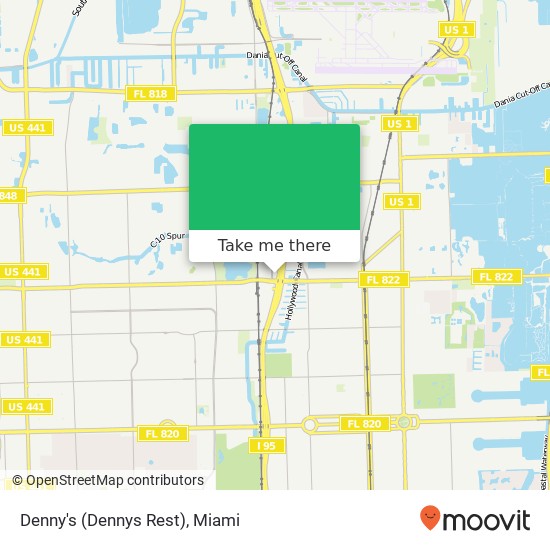 Mapa de Denny's (Dennys Rest)