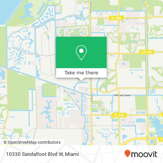 Mapa de 10330 Sandalfoot Blvd W