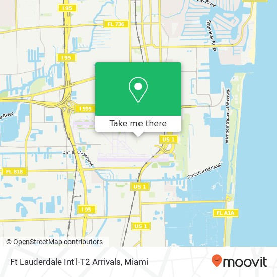 Ft Lauderdale Int'l-T2 Arrivals map