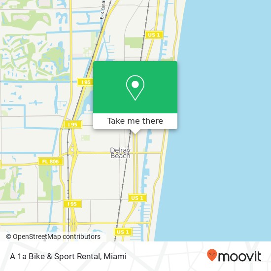 A 1a Bike & Sport Rental map