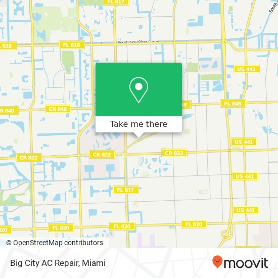 Mapa de Big City AC Repair