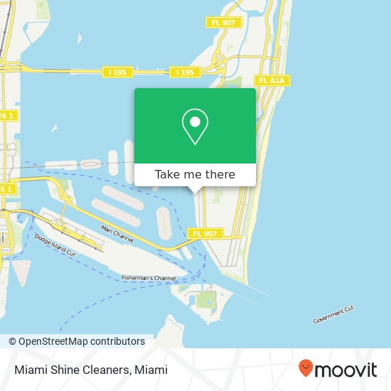 Miami Shine Cleaners map