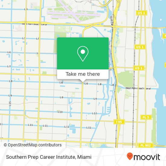 Mapa de Southern Prep Career Institute