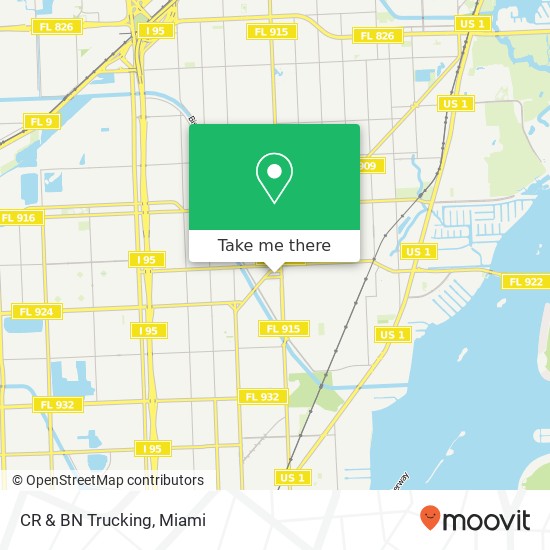 Mapa de CR & BN Trucking