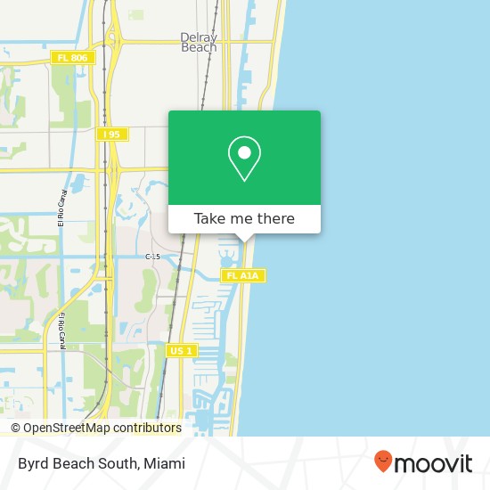 Mapa de Byrd Beach South