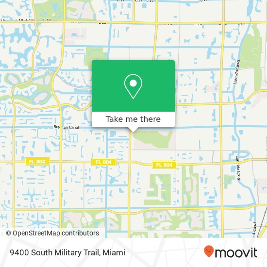 Mapa de 9400 South Military Trail