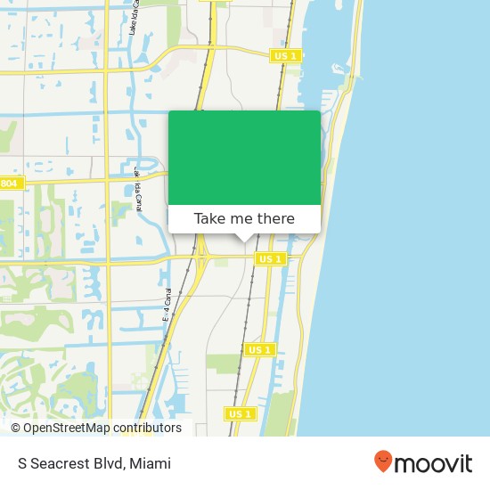 S Seacrest Blvd map