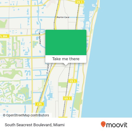 South Seacrest Boulevard map