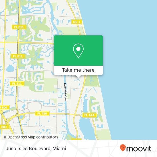 Mapa de Juno Isles Boulevard