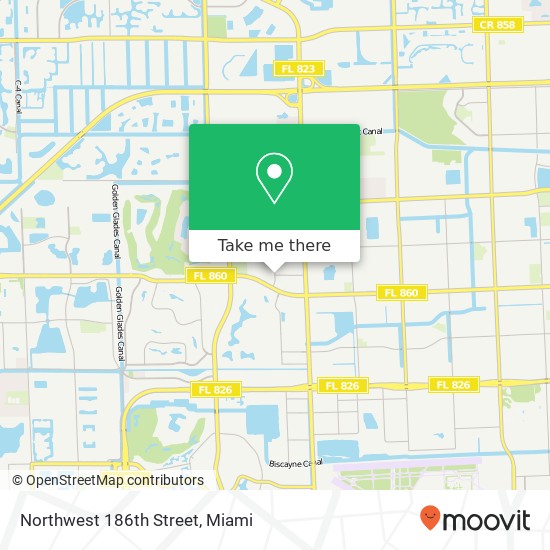 Northwest 186th Street map