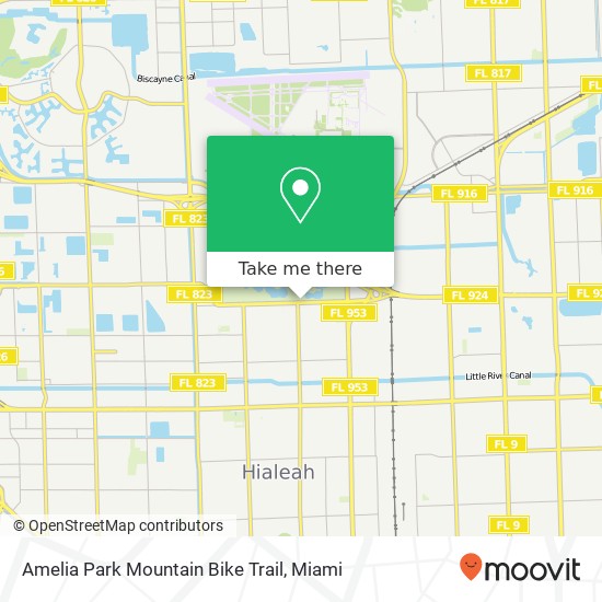 Mapa de Amelia Park Mountain Bike Trail