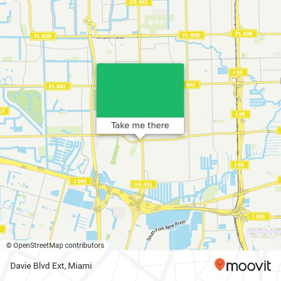 Mapa de Davie Blvd Ext