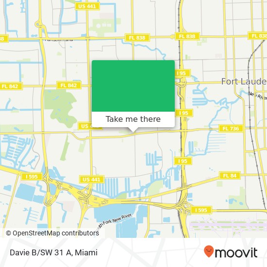 Davie B/SW 31 A map
